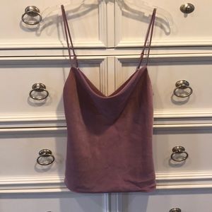 Lulus silky cowl neck lilac top